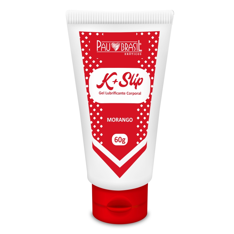 imagem K + Slip - Gel Lubrificante Aromatizado - Morango - 60g - Cód 1144MO 