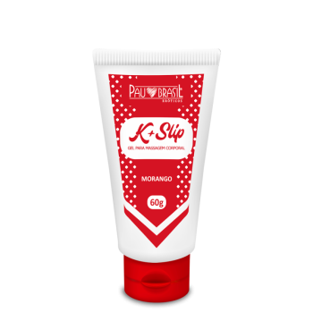 imagem K + Slip - Gel de massagem - Morango - 60g - Cód 1144MO 