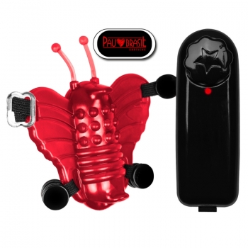 imagem  Micro Butterfly c/ Vibro - Vermelho - Cód 106MV 